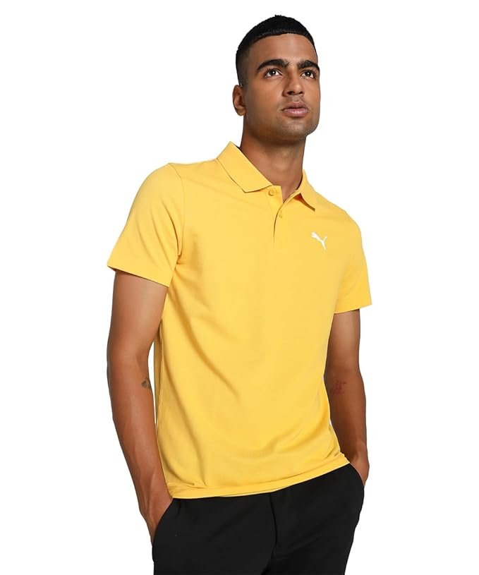 Puma Men's Solid Slim Fit Cotton Essential Polo T-Shirt for Regular wear - Image 3