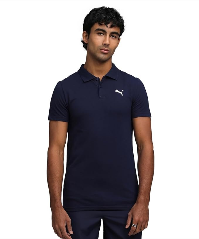 Puma Men's Solid Slim Fit Cotton Essential Polo T-Shirt for Regular wear - Image 5