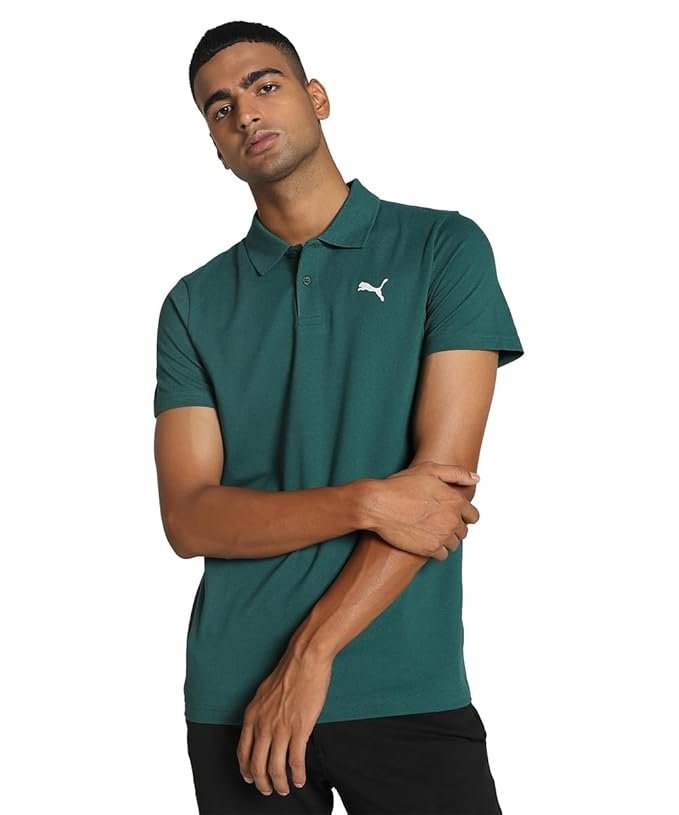 Puma Men's Solid Slim Fit Cotton Essential Polo T-Shirt for Regular wear - Image 4