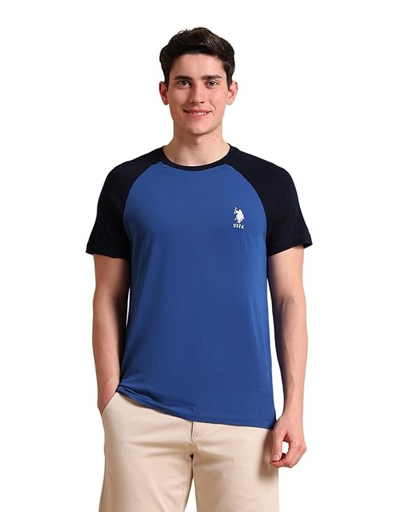 U.S. POLO ASSN. Knitted Cotton T-Shirts for Men - 100% Cotton, Breathable & Comfortable, Half Sleeves Mens Casual T Shirts - Image 4