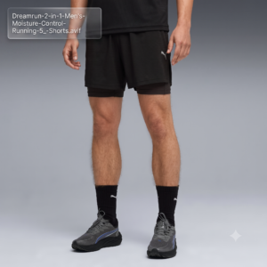 Dreamrun 2-in-1 Men's Moisture-Control Running 5" Shorts